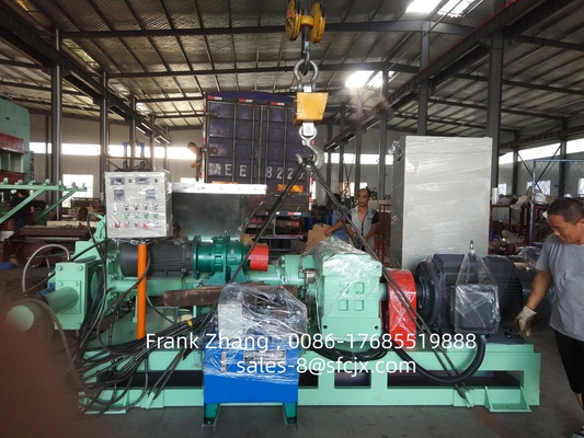 Equipped With Precise Temperature Control Systems Rubber Extrude Machine with Force Feeding Screw and Strainer
