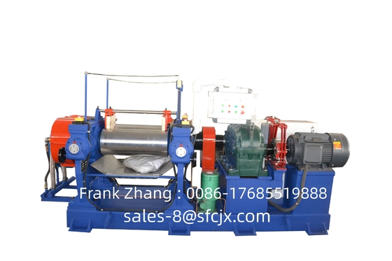 With Mixing blade design  2 Roll Rubber Mixing Machine Customization