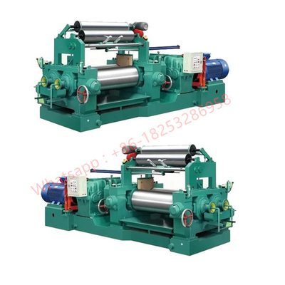 Open Type Two Roll Mill / Rubber Mixing Mill with Stock Blender