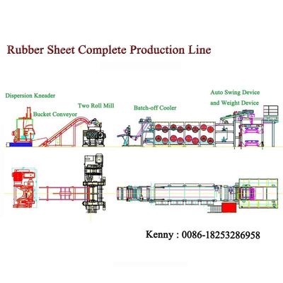 Rubber Sheet Complete Production Line / Rubber Plate Making Machinery