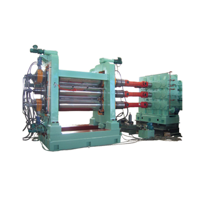 Four Roller Rubber Calender Machine With PLC Control Plate For Calendering Textile Conveyor Belt